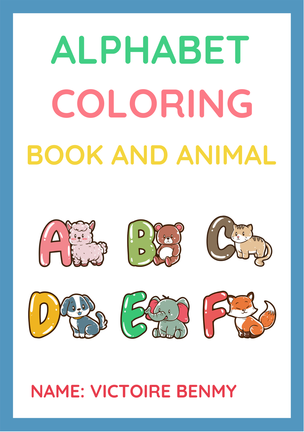 alphabet colouring book