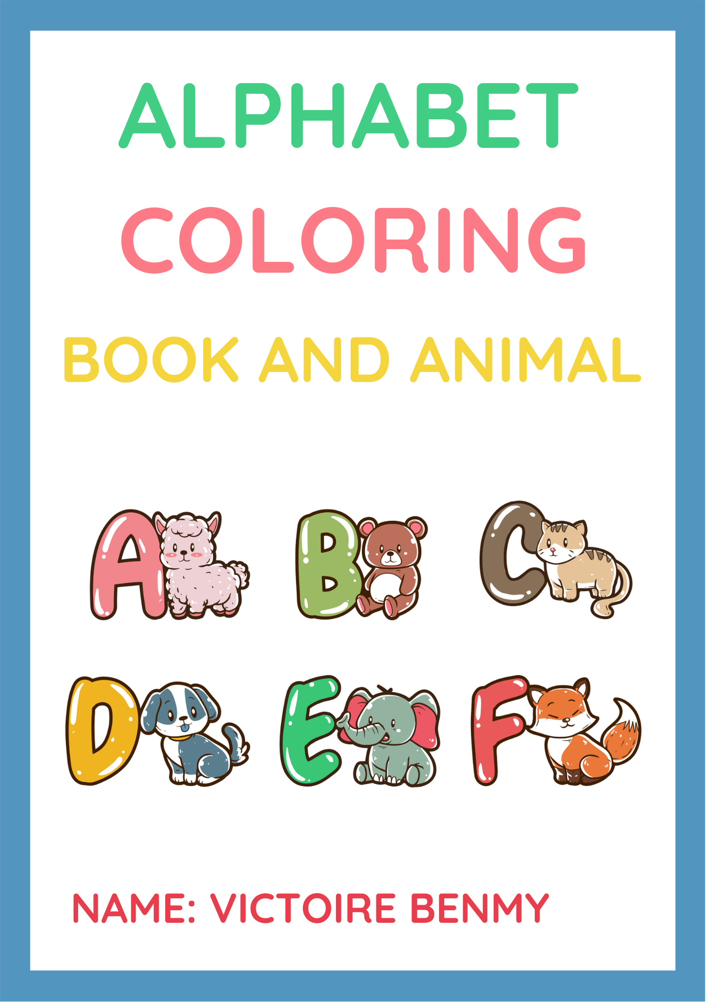 alphabet colouring book
