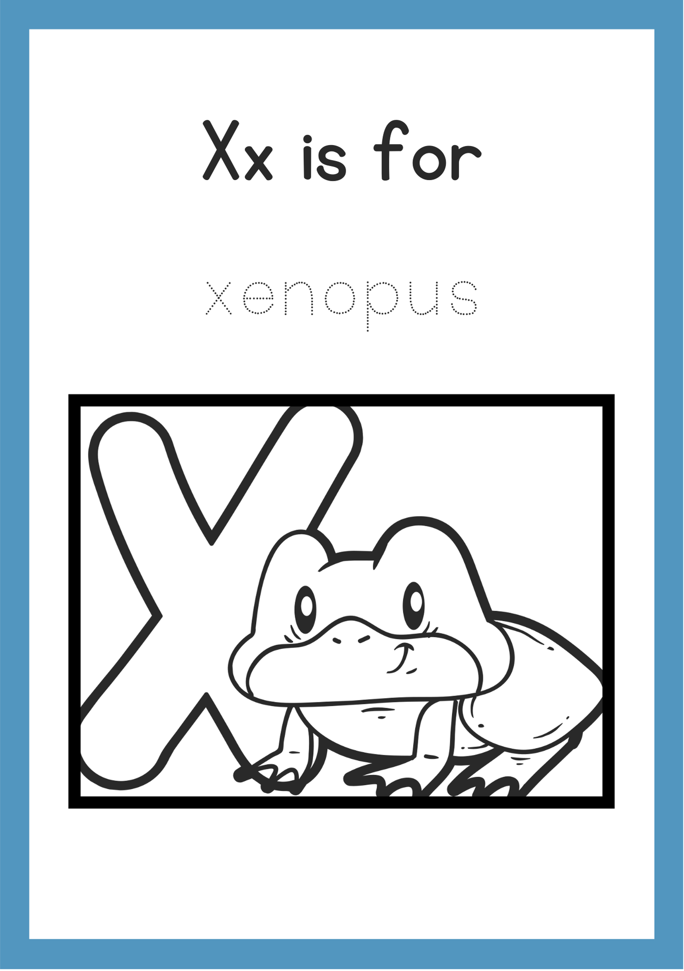 alphabet colouring book