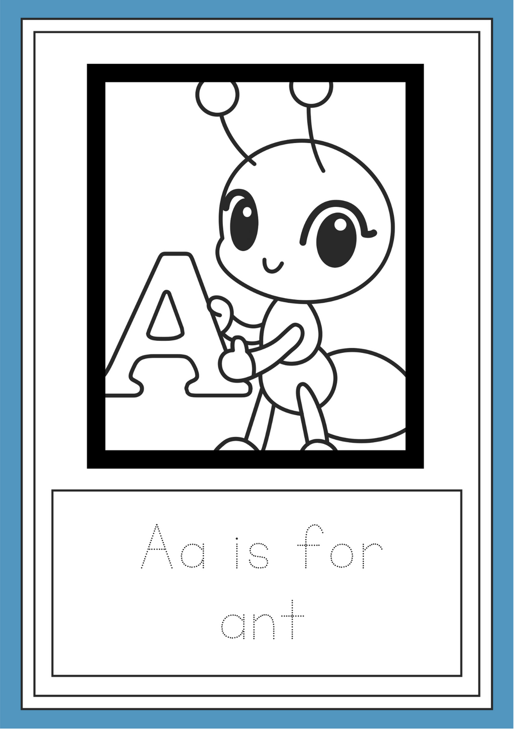 alphabet colouring book