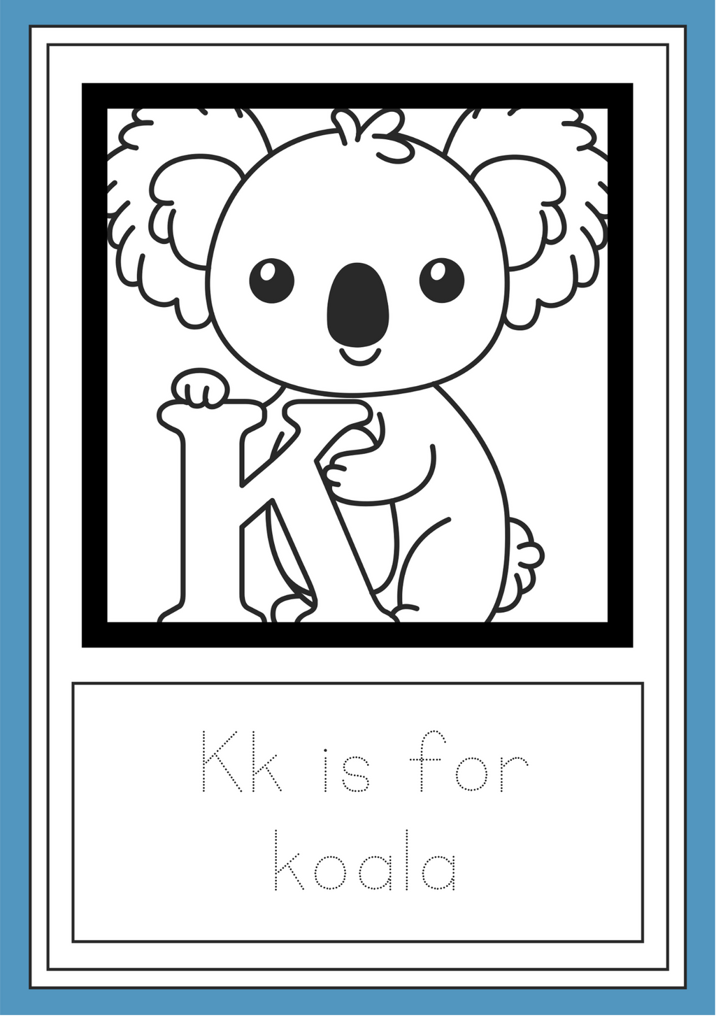 alphabet colouring book