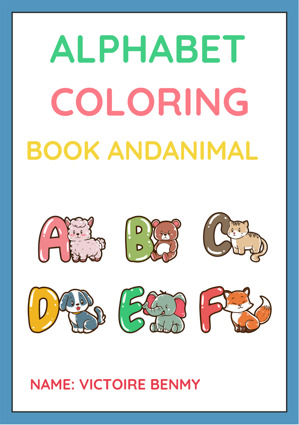 alphabet colouring book